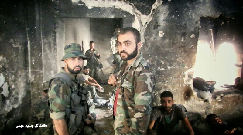 Binh sĩ lực lượng Vệ binh Cộng hòa trên chiến trường thị trấn Ayn Tarma, Đông Ghouta