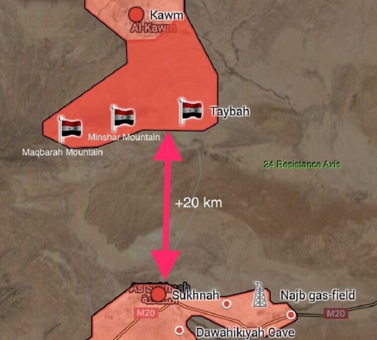 Quân đội Syria còn 20 km nữa trước khi khép vòng vây thứ 2 IS trên chiến trường sa mạc tỉnh Homs