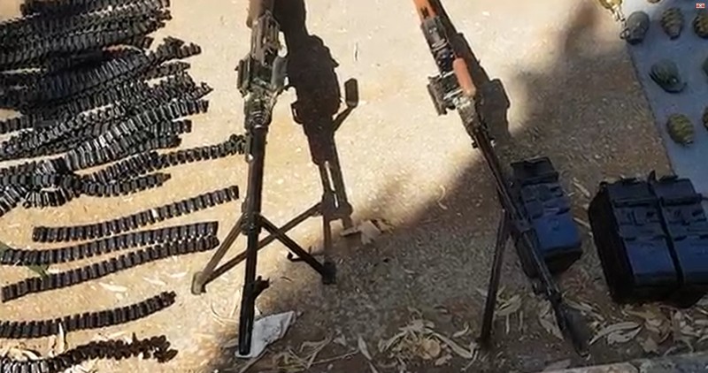 Quân đội Syria thu giữ một số lượng lớn vũ khí ở Hama - ảnh video an ninh quân đội Syria
