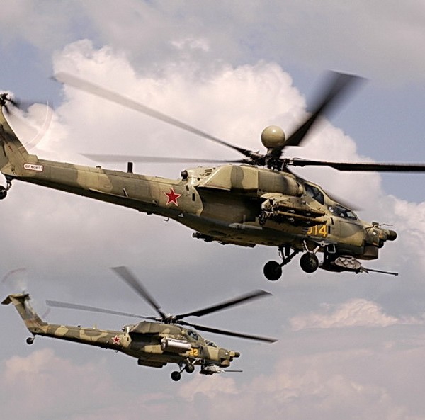 Máy bay trực thăng tấn công Mi-28N "Thợ săn đêm" trên chiến trường Syria - ảnh minh họa Defense.Ru