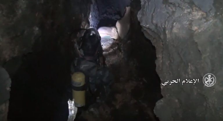 Đường hầm Đông Ghouta - ảnh video truyền thông quân đội Syria