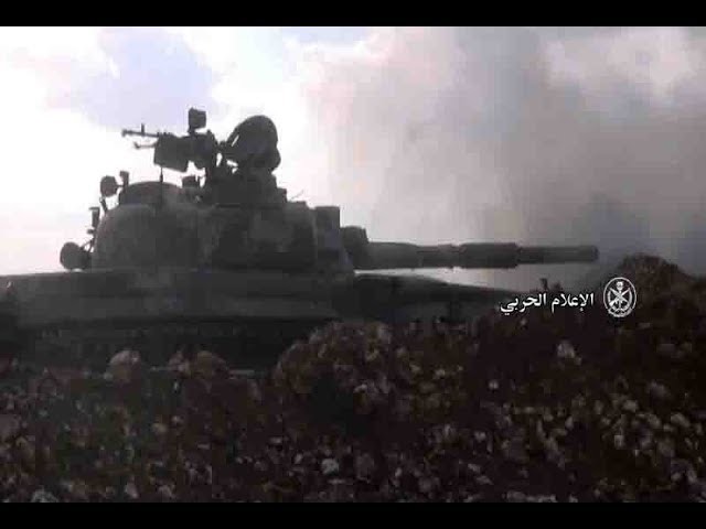 Xe tăng quân đội Syria chiến đấu trên chiến trường Hama - ảnh minh họa video