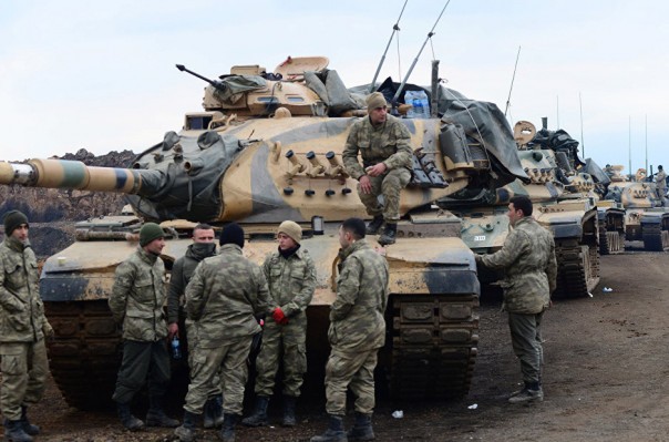 Xe tăng quân đội Thổ Nhĩ Kỳ trên chiến trường Afrin - ảnh minh họa South Front