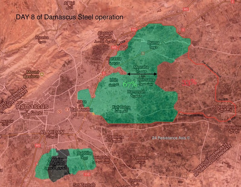 Tổng quan tình hình khu vực Đông Ghouta, ảnh South Front