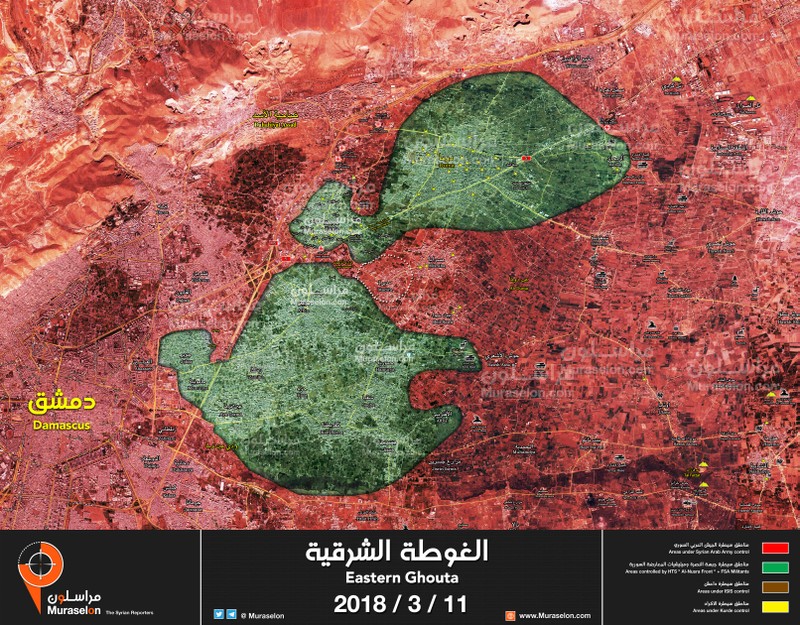 Lực lượng Tiger chia cắt khu vực Đông Ghouta thành 2 vùng bao vây- ảnh Muraselon