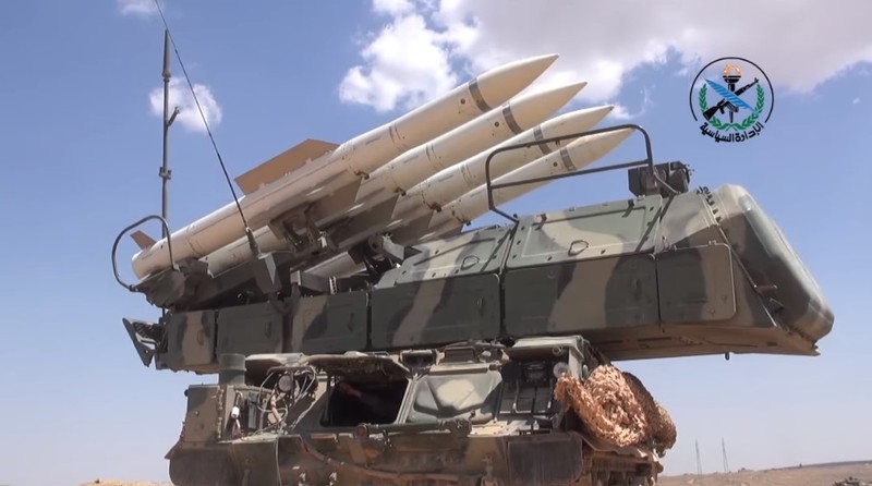 Tổ hợp tên lửa Buk - M2E của phòng không Syria - ảnh minh hoa South Front