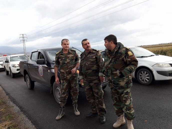 Các sĩ quan của lực lượng Tiger trên đường về tỉnh Daraa. Ảnh minh họa Masdar News