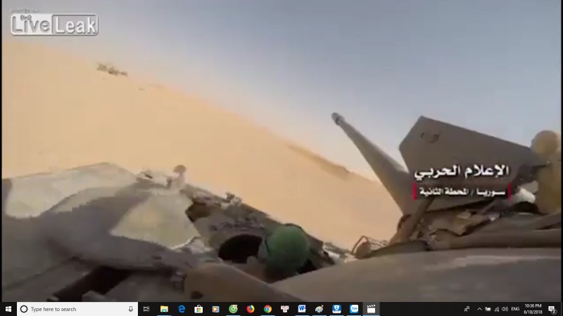 Xe tăng lực lượng Hezbollah tấn công. Ảnh minh họa video