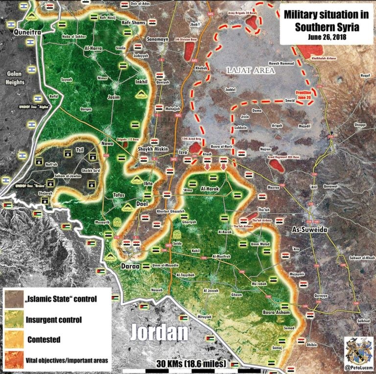 Tổng quan tình hình chiến sự Syria ngày 26.08.2018 theo South Front