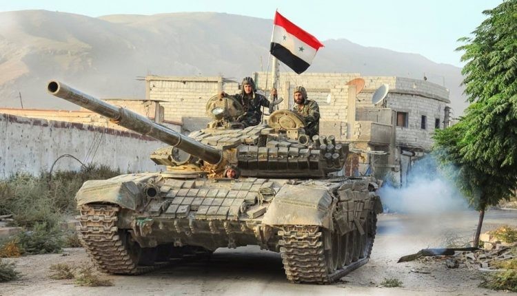 Xe tăng quân đội Syria. Ảnh minh họa Masdar News