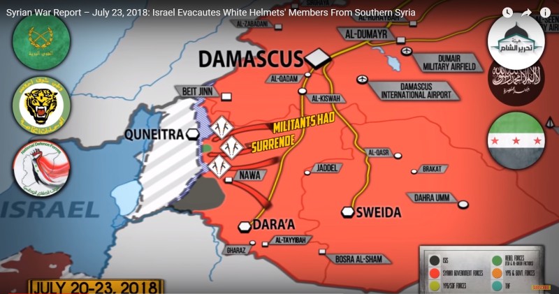 Tổng quan tình hình chiến sự Syria ngày 23.07.2018 theo South Front.