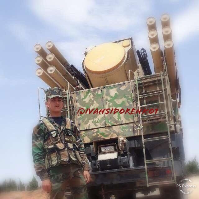 Tổ hợp tên lửa phòng không tầm gần Pantssir - S1 quân đội Syria. Ảnh minh họa South Front