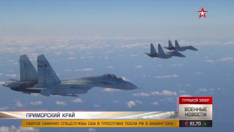 Các máy bay tiêm kích Nga tham gia huấn luyện chiến đấu. Ảnh: TV Zvezda.