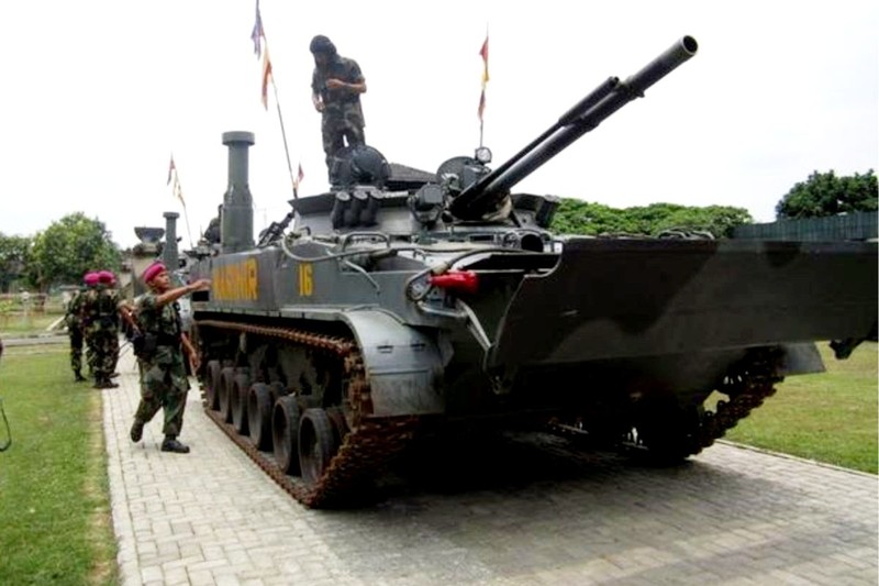 Xe bộ binh chiến đấu BMP-3F của Lính thủy Đánh bộ Indonesia. Ảnh minh họa: AntaraNews.