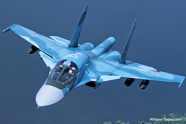 Máy bay ném bom chiến trường Su-34 Vịt con Nga tại Syria. Ảnh minh họa South Front