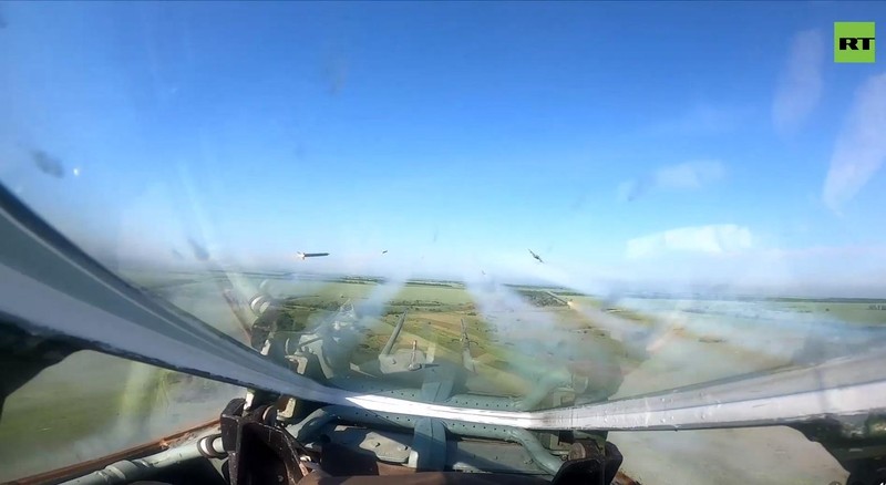 Cường kích chiến trường Su-25. Ảnh video RT