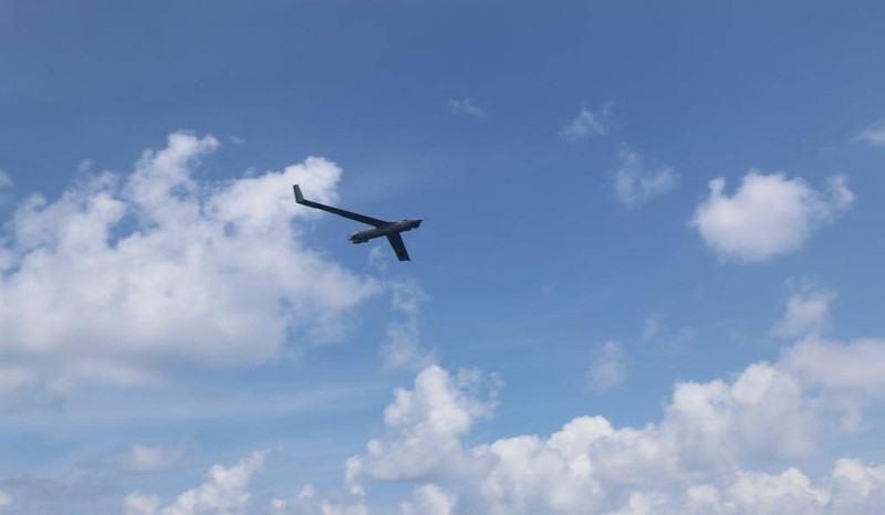 UAV ScanEagle hoạt động trên chiến trường châu Âu. Ảnh Defence News