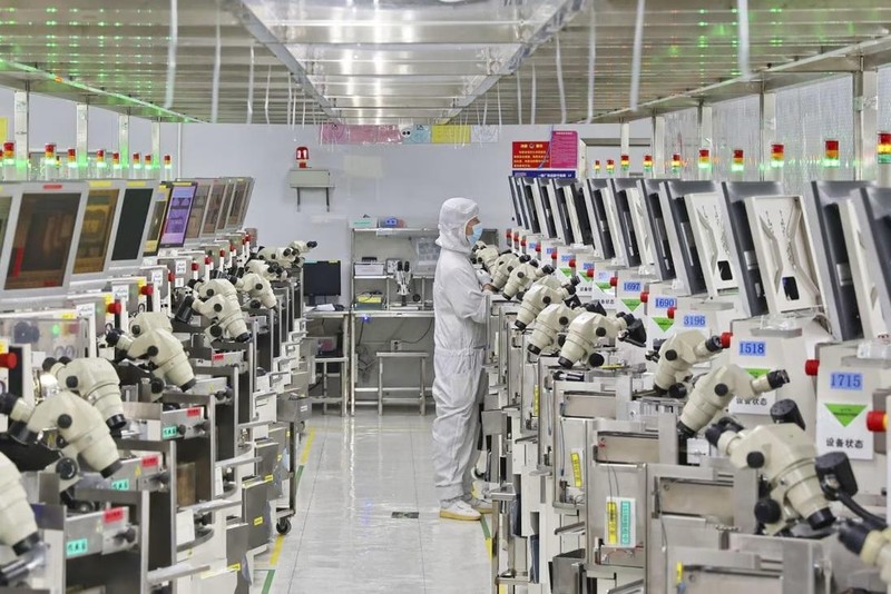 Công nghiệp sản xuất chip của Trung Quốc. Ảnh SCMP
