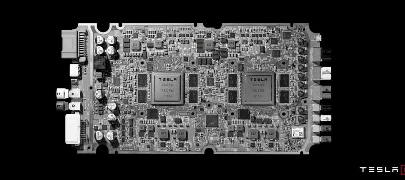 Chip cho máy tính xe tự lái FSD của Tesla. Ảnh minh họa ElecTrek