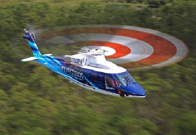 Máy bay nghiên cứu tự động hóa Sikorsky (SARA) là một chiếc trực thăng S-76B. Ảnh Ted Carlson Vertical.
