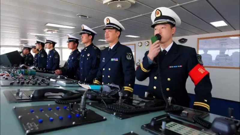 Sỹ quan hải quân Trung Quốc.