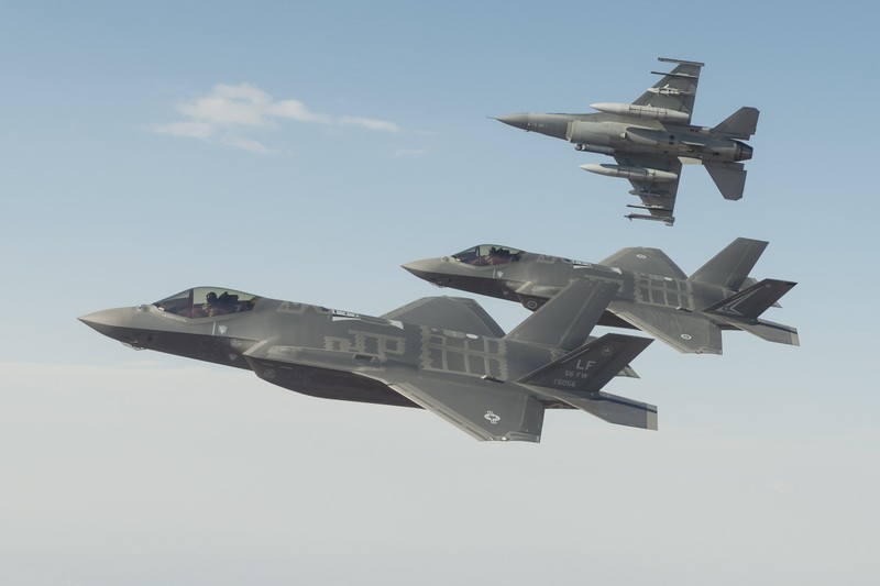 Máy bay chiến đấu F-35 Mỹ. Ảnh: Thời báo Hoàn Cầu