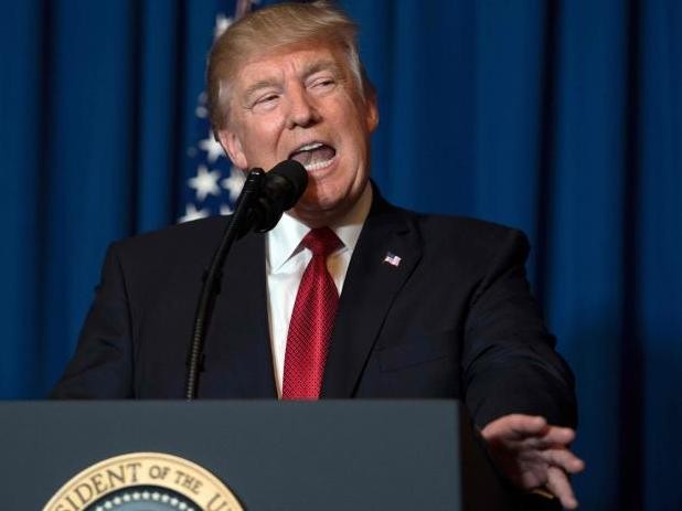 Tổng thống Mỹ Donald Trump, người hạ lệnh tấn công quân sự đối với Syria ngày 6/4/2017 (giờ Mỹ). Ảnh: The Independent