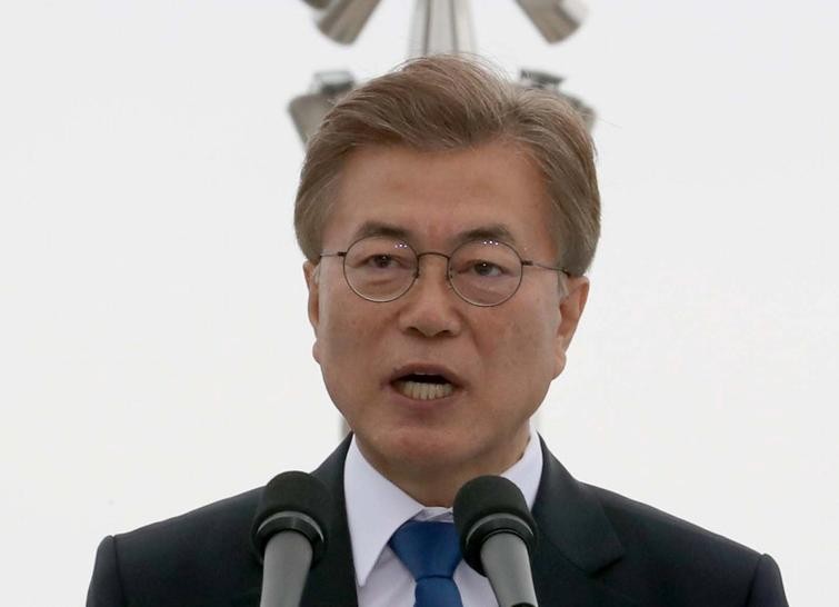 Tổng thống Hàn Quốc Moon Jae-in. Ảnh: South China Morning Post