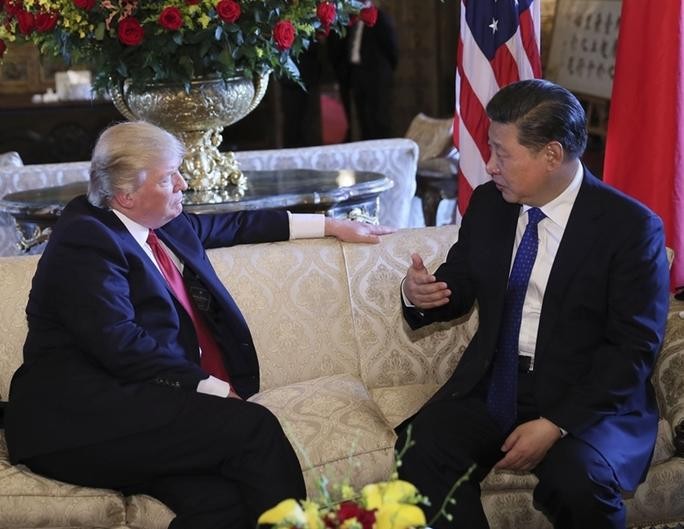 Tổng thống Mỹ Donald Trump và Chủ tịch Trung Quốc Tập Cận Bình. Ảnh: Tân Hoa xã.