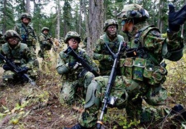 Quân đoàn cơ động đổ bộ Lực lượng phòng vệ mặt đất Nhật Bản đang tiến hành huấn luyện. Ảnh: Cankao.