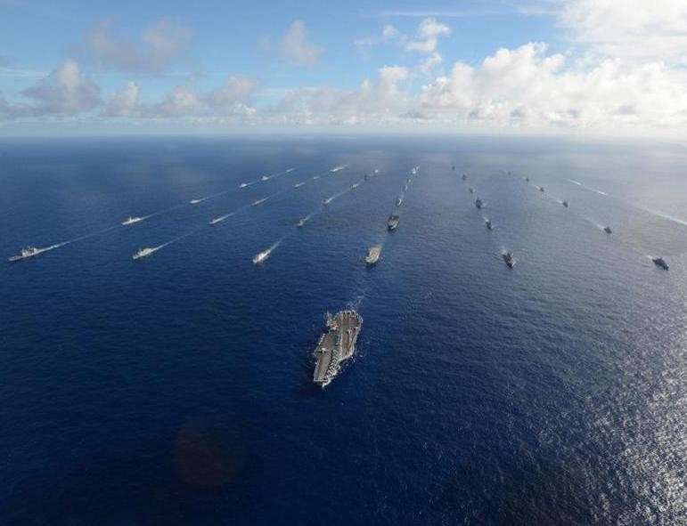 Cuộc tập trận Vành đai Thái Bình Dương-2016. Ảnh: Naval Today.