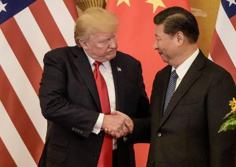 Tổng thống Mỹ Donald Trump và Chủ tịch Trung Quốc Tập Cận Bình. Ảnh: The Japan Times.