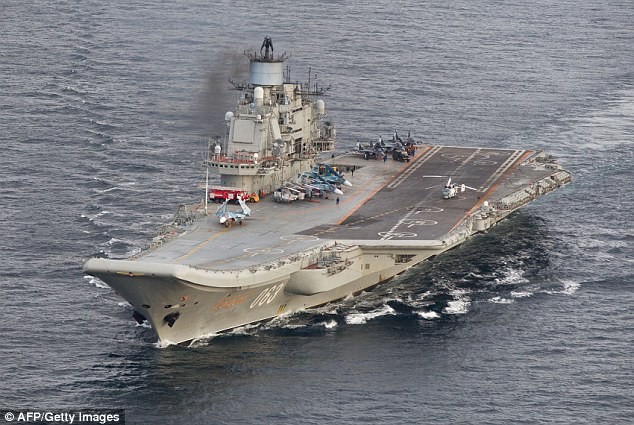 Nga sẽ rút cụm tác chiến tàu sân bay Đô đốc Kunetsov về nước