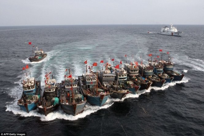 Hạm đội tàu cá đượ coi là một vũ khí của Trung Quốc trong tranh chấp trên biển