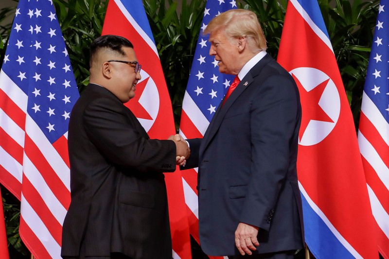 Cuộc gặp lịch sử giữa hai ông Kim Jong un và Donald Trump hôm 12/6