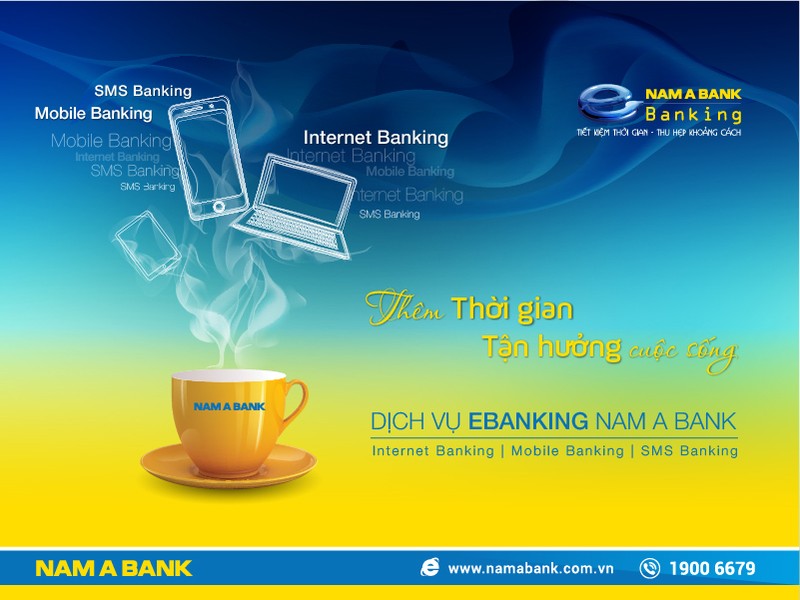 eBanking của Nam A Bank rất thuận tiện cho khách hàng khi phải đóng những khoản định kỳ như tiền điện, tiền nước... 