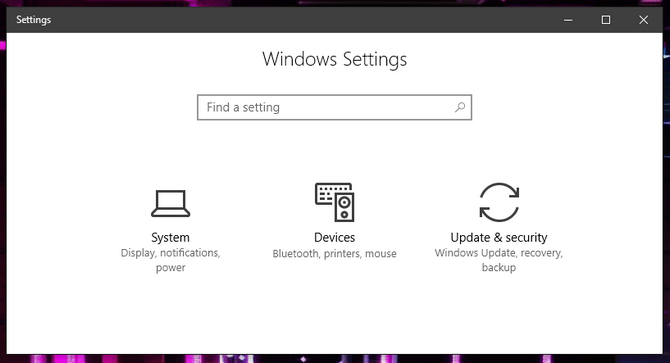 Ẩn tùy chọn thiết lập trong Settings của Windows 10