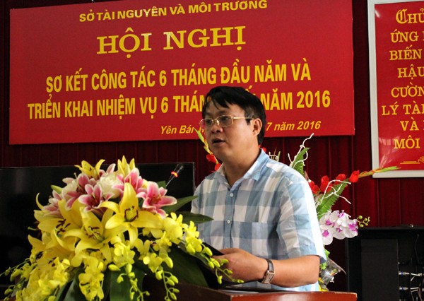 Ông Phạm Sỹ Quý, Giám đốc Sở Tài Nguyên & Môi Trường tỉnh Yên Bái.