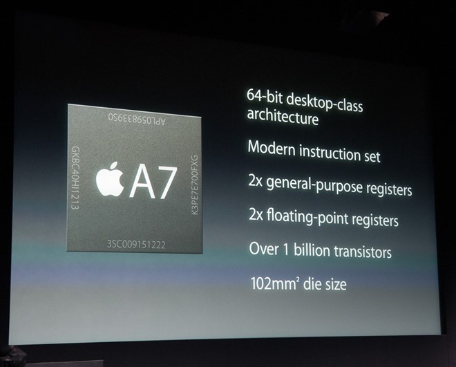 Chip A7 của Apple là một trong những thiết bị vi phạm bản quyền. 
