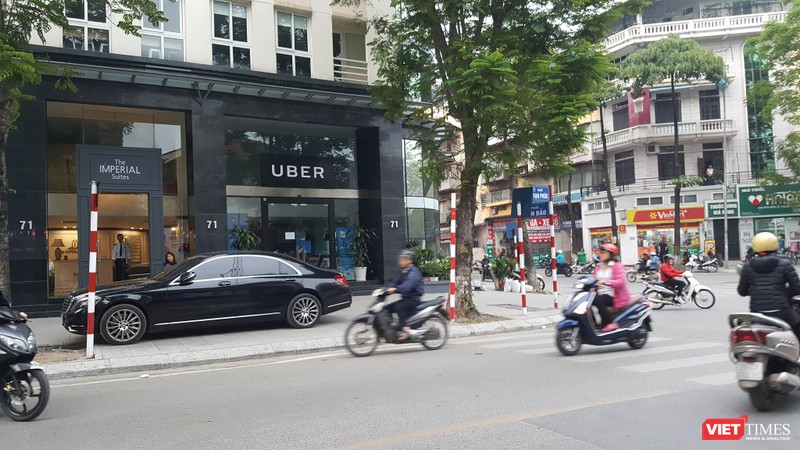 Văn phòng đại diện của Uber tại phố Vạn Phúc, Ba Đình, Hà Nội. 