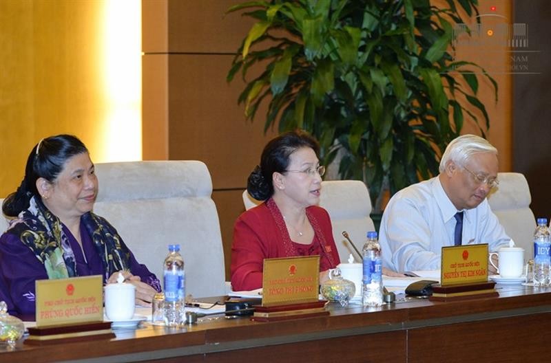 Bế mạc Phiên họp thứ 13 Ủy ban thường vụ Quốc hội khóa XIV - Ảnh: Cổng TTĐT QH
