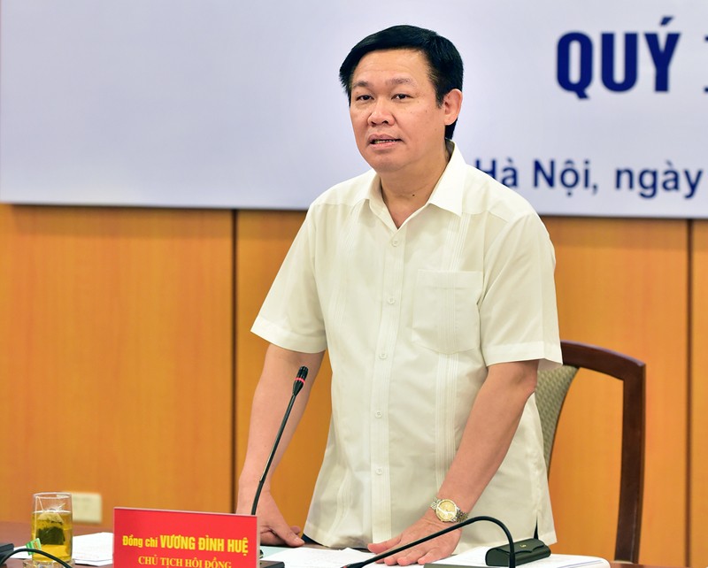 Phó Thủ tướng Vương Đình Huệ chủ trì cuộc họp. Ảnh VGP/Thành Chung