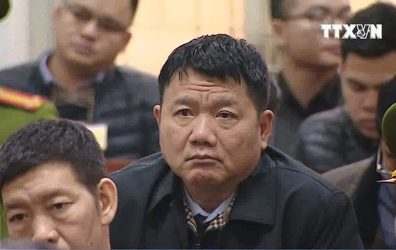 Ông Đinh La Thăng tại phiên tòa ngày 9/1. Ảnh: TTX.