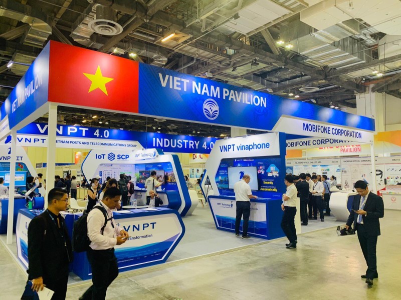 Gian hàng VNPT tại Connect Tech Asia 2019
