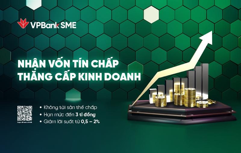 Với hạn mức dồi dào và lãi suất hấp dẫn, VPBank tin tưởng sẽ giúp SME tiếp cận nguồn vốn nhanh chóng