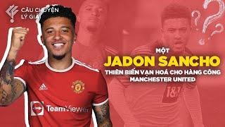 Jadon Sancho từ Borussia Dortmund đã đến sân Old Trafford. Ảnh MU