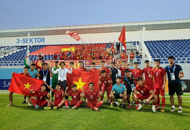 Sau VCK U23 châu Á 2022 có nhiều cầu thủ U23 Việt Nam xứng đáng được tạo cơ hội thử sức tại đội tuyển quốc gia. Ảnh VFF.