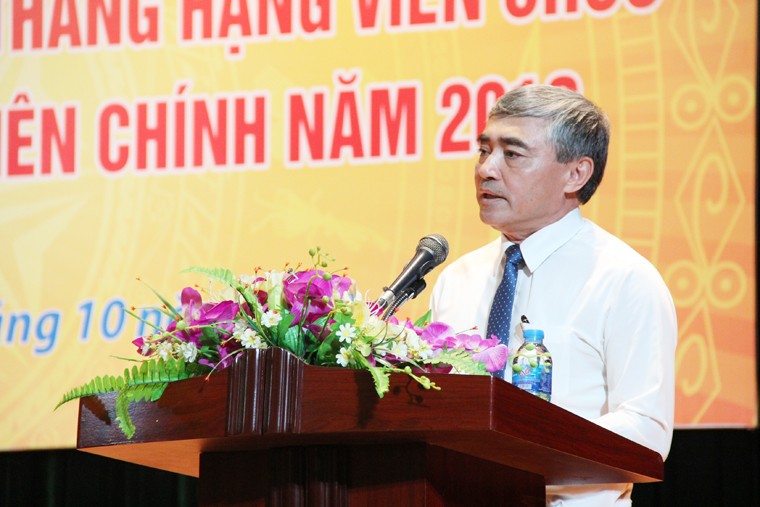 Thứ trưởng Bộ TTTT Nguyễn Minh Hồng, Chủ tịch Hội đồng thi phát biểu tại Lễ khai mạc
