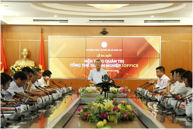 Thứ trưởng Bộ TT&TT Nguyễn Thành Hưng phát biểu tại buổi lễ. Ảnh: MIC