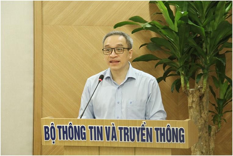 Thứ trưởng Phan Tâm phát biểu tại Hội nghị. Ảnh Mic